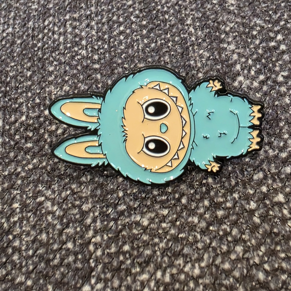 Cute Teal LABUBU Enamel Pin